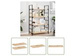 The Living Store Mensole Sospese 2 Pezzi 60X40X2 Cm In Legno Massiccio Di Acacia Non Trattato
