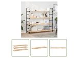 The Living Store Mensole Galleggianti 3 Pezzi 140X40X2 Cm In Legno Massiccio Di Acacia Non Trattato