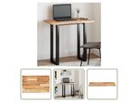 The Living Store Piano Rettangolare 100X50X2 Cm In Legno Massiccio Di Acacia
