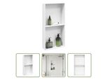 The Living Store Piatto Doccia Bianco Opaco 32X62X9 Cm In Acciaio Inox