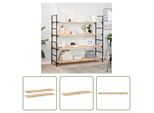 The Living Store Mensole Galleggianti 2 Pezzi 120X40X2 Cm In Legno Massiccio Di Acacia Non Trattato