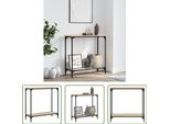 The Living Store Tavolo Consolle Rovere Sonoma 75X30,5X75 Cm Materiale In Legno