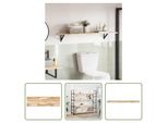 The Living Store Piano Tavolo 160X40X2 Cm Rettangolare In Legno Massiccio Di Acacia