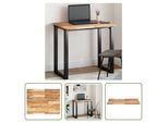 The Living Store Piano Tavolo Rettangolare 100X60X2 Cm In Legno Massiccio Di Acacia