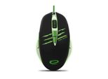 Mouse Da Gioco Cablato 7D Led Ottico 800 1200 1600 2400 Dpi Usb Per Pc, Colore: Nero Verde