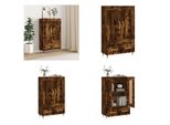 Vidaxl Credenza In Rovere Affumicato 69,5X31X115 Cm Materiale A Base Di Legno - Credenza - Credenze - Madia - Armadio
