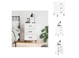 Vidaxl Comodino Bianco 40X40X66 Cm Materiale Legno - Comodini