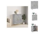 Vidaxl Credenza Grigio Cemento 69,5X34X90 Cm In Legno - Credenze