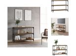 Vidaxl Libreria In Rovere Affumicato 100X33X70,5 Cm Materiale A Base Di Legno E Acciaio - Librerie E Scaffali