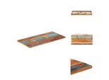 Vidaxl Piano Da Tavolo Rettangolare 60X140 Cm 25-27 Mm In Legno Massello Di Recupero - Piani Da Tavolo