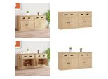 Vidaxl Credenze 2 Pezzi In Legno Di Quercia Sonoma - Credenza - Credenze - Armadio - Armadio Portaoggetti