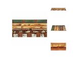 Vidaxl Piano Da Tavolo Rettangolare 60X120 Cm 15-16 Mm In Legno Massiccio Di Recupero - Piani Da Tavolo