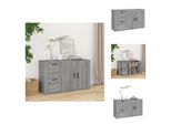 Vidaxl Credenza Grigio Sonoma 100X33X59,5 Cm Materiale A Base Di Legno - Credenze