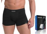 Sesto Senso Boxer Uomo Solar Biancheria Intima Senza Cuciture Flessibile Uomo Elasticizzata - Nero - L/Xl