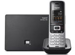 Gigaset S850A GO Schnurlostelefon mit Anrufbeantworter platin schwarz
