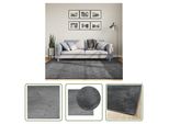 The Living Store Tappeto Oviedo A Pelo Corto Antracite 200X200 Cm