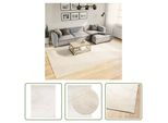 The Living Store Tappeto Oviedo A Pelo Corto Beige 240X340 Cm