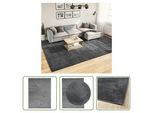 The Living Store Tappeto Oviedo A Pelo Corto Antracite 240X340 Cm