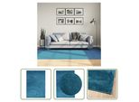 The Living Store Tappeto Oviedo A Pelo Corto Turchese 160X230 Cm
