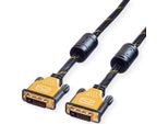 Cavo Monitor Roline Gold Dvi, ST-ST, (24+1) Dual Link, 1 M