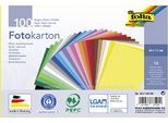 Cartoncino Fotografico Folia 300G/M², 50X70Cm, 100 Fogli, 10 Colori Assortiti