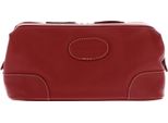 Bruno Banani Pelle Borsa Da Toilette Washbag Red Rosso