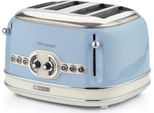 Ariete Tostapane 4 Fette Vintage 1600 W Blu