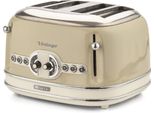 Ariete Tostapane 4 Fette Vintage 1600 W Beige
