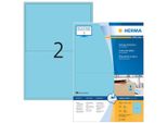Herma Etiketten A4 Blau 199,6X143,5Mm Papier Matt 1400 St.