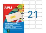 Etichette Per Indirizzi Apli 63,5 X 38,1 Mm Giallo 2.100 Etichette
