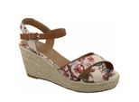 Tom Tailor, Sandalo Con Zeppa Da Donna In Beige, Taglia 38