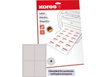 Etichette In Film Kores 105 X 148 Mm Trasparenti 40 Etichette Su 10 Fogli