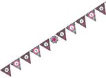 Creative Converting - Bandiera "Zebra Boutique"" SG16694 (Taglia Unica) (Rosa)"