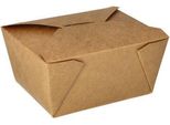 Papstar 87611 Papstar Lunch Box "Pure"", 1.000 Ml, Marrone"
