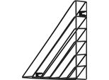 Quvio Rivista - Porta Libri Da Parete Triangolo In Metallo - Decorazione Da Parete - Porta Libri - Porta Riviste - Nero