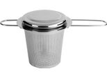 Colino Per Tè Krumble Con Vassoio Di Sgocciolamento - Filtro Per Tè - Colino Per Tè Sfuso - Bulbo Per Spezie - Acciaio Inox - Argento - 8 X 15 X 7 Cm (Lxwxh)