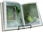 Quvio Fermalibro Minimalista - Supporto Per Libri - Fermalibro Per Adulti - Portariviste - Moderno - Metallo - 15,5 X 13 X 14 Cm - Nero