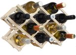 Quvio Scaffale Per Vino - Scaffale Per Vino In Legno - Scaffale Per Vino Orizzontale - Scaffale Per Vino - 8 Bottiglie - Pieghevole