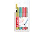 Stabilo 488/8-02 Penne Con Punta In Fibra Stabilo Pointmax, Confezione Da 8, Pastello