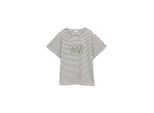 Tom Tailor Damen T-Shirt Mit Streifenmuster, Blau, Gestreift, Gr. M