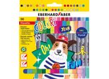 Eberhard Faber 550030 Colori Per Pittori A Doppia Fibra - Confezione Da 30 Pezzi, Assortiti