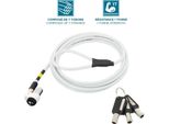 Mobilis 001325 T Lock - Serratura Di Sicurezza Rotante Sottile - Chiave