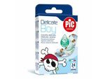 Pic Delicate-Plastry Kids Medium, Cerotti Antibatterici Per Bambini, 24 Pezzi