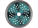 Disco Diamantato Extol Industrial (8703051) Turbo Fast Cut, 115X22,2 Mm, Taglio A Secco E A Umido