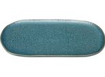Piatto Da Portata Leonardo Matera - Grande Piatto Da Portata In Ceramica - Piatto Quadrato Per Aperitivi, Snack, Formaggi, Ecc. - 32X18 Cm - Adatto Al Microonde, Lavabile In Lavastoviglie - Blu, 022847