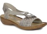 Sandali Donna Rieker 60880-90 Metallizzato 37
