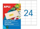 Etichette Per Indirizzi Agipa, 70 X 35 Mm, Verde Neon