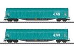 MäRklin 47164 H0 Set Di 2 Carri Sncb Con Telone Scorrevole