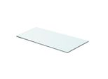Vidaxl Ripiani 2 Pz. Vetro Trasparente 60X25 Cm