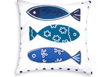 Excelsa Cuscino Decorativo Oceano 45X45 Cm Cotone Colorato
